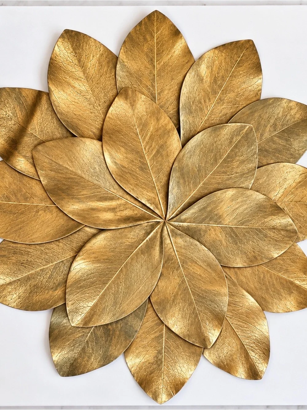 Gold Leaf Floral Wall Accent - Brand